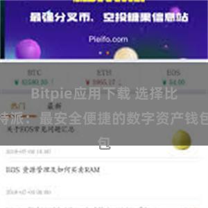 Bitpie应用下载 选择比特派：最安全便捷的数字资产钱包