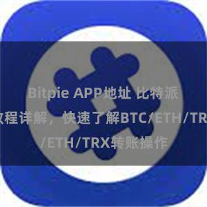 Bitpie APP地址 比特派钱包转账教程详解，快速了解BTC/ETH/TRX转账操作