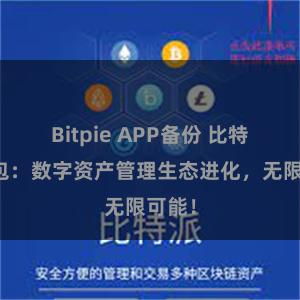 Bitpie APP备份 比特派钱包：数字资产管理生态进化，无限可能！