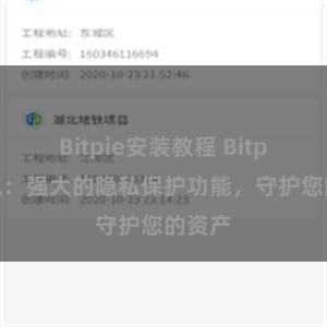 Bitpie安装教程 Bitpie钱包：强大的隐私保护功能，守护您的资产