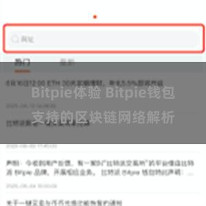 Bitpie体验 Bitpie钱包支持的区块链网络解析