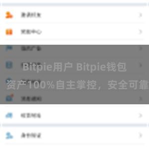 Bitpie用户 Bitpie钱包：资产100%自主掌控，安全可靠。