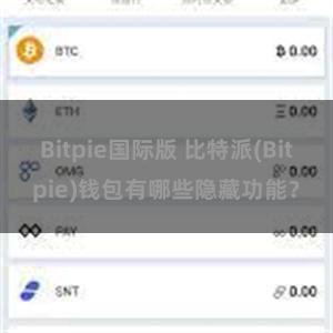 Bitpie国际版 比特派(Bitpie)钱包有哪些隐藏功能？