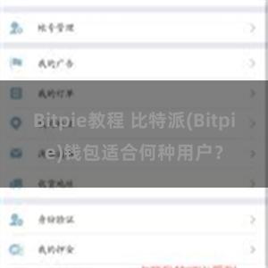 Bitpie教程 比特派(Bitpie)钱包适合何种用户？