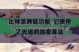 比特派跨链功能  它使用了先进的加密算法
