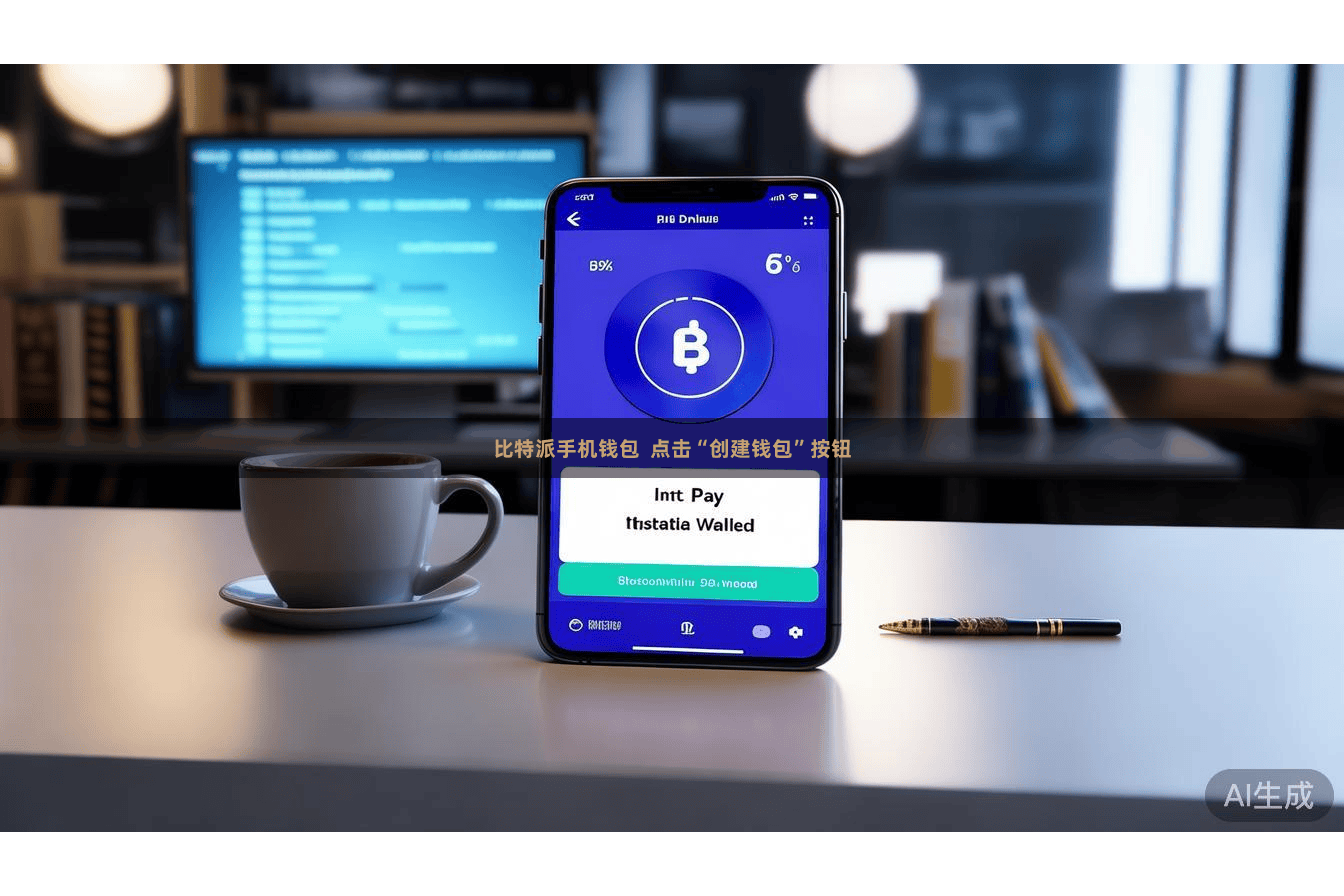 比特派手机钱包  点击“创建钱包”按钮