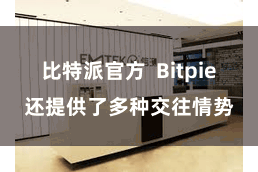 比特派官方  Bitpie还提供了多种交往情势