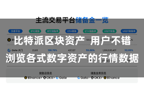 比特派区块资产  用户不错浏览各式数字资产的行情数据